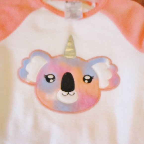 NWT!! Members Mark Girls 3 piece Fleece Pajama Set, Koala, Pink, Blue, Size 3T - Picture 11 of 12